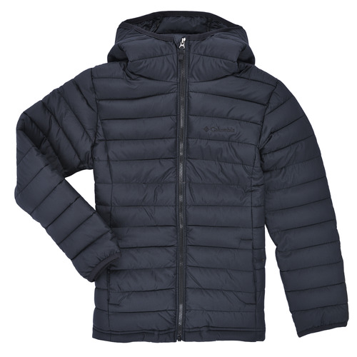 Kleidung Kinder Daunenjacken Columbia Powder Lite II Hooded Jacket Schwarz