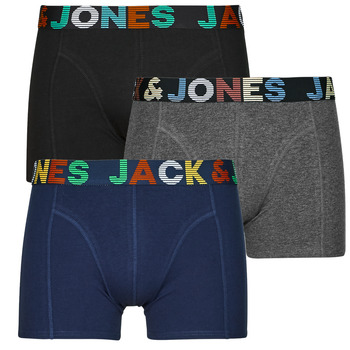 Unterwäsche Herren Boxer Jack & Jones JACETHAN X3 Grau