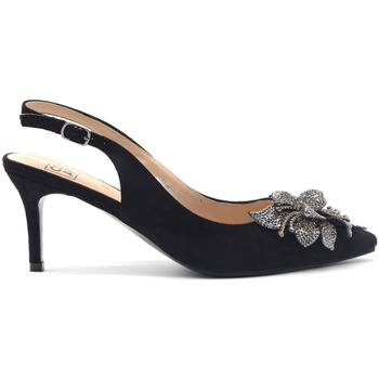 Schuhe Damen Pumps Comart slingback elegante in velluto Schwarz