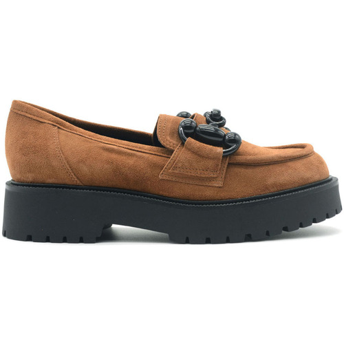 Schuhe Damen Slipper Comart mocassino con accessorio Braun