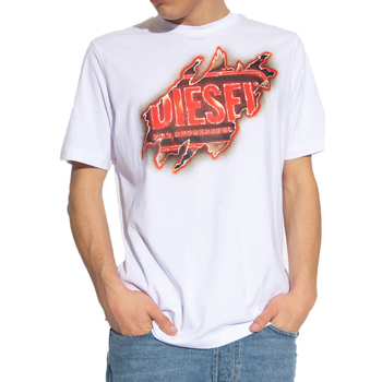 Kleidung Herren T-Shirts & Poloshirts Diesel A09754-0AAXJ Weiss