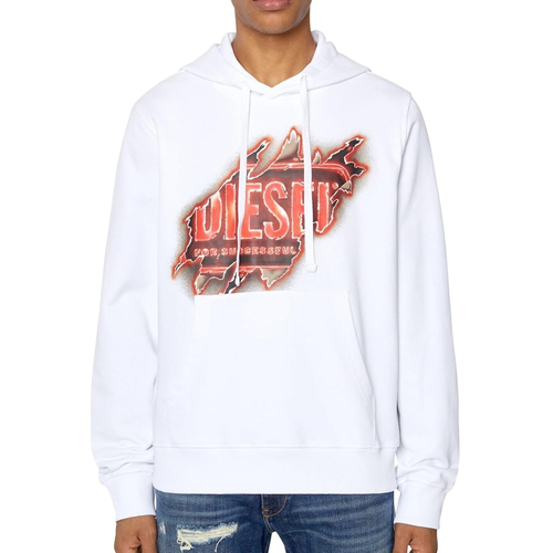 Kleidung Herren Sweatshirts Diesel A09829-0BAWT Weiss