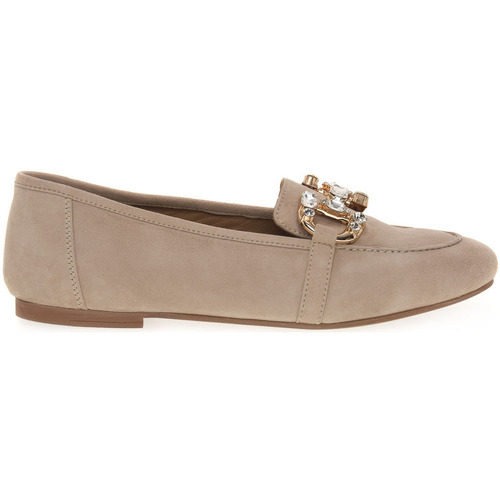 Schuhe Damen Slipper Keys BEIGE Beige