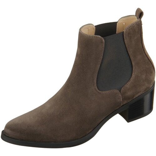 Schuhe Damen Stiefel Unisa Stiefeletten Rhino Greyson F20 rhino Nubuk Greyson F20 Braun