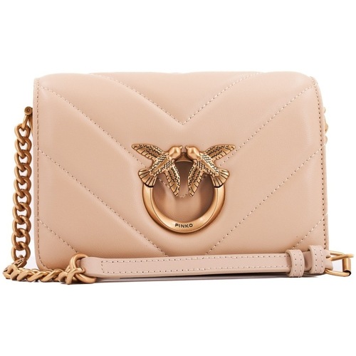 Taschen Damen Taschen Pinko LOVE ONE MINI DC SHEEP Beige