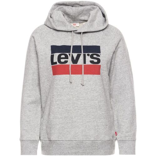 Kleidung Damen Sweatshirts Levi's 35946 GRAPHIC SPORT HOODIE-0000 GREY HEAHER Grau