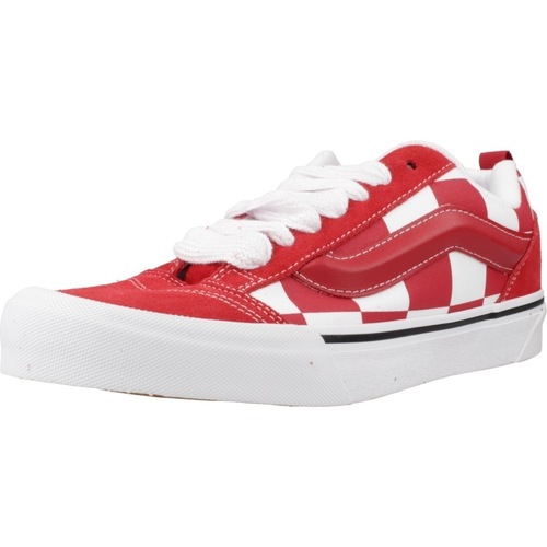 Schuhe Herren Sneaker Vans KNU SKOOL MEGA CHECK Rot