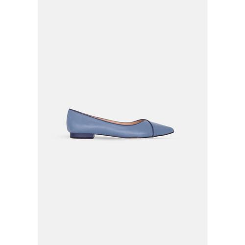 Schuhe Damen Ballerinas Mangará Elegante Mangará Ariri Leder Ballerinas Blau