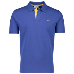 Kleidung Herren Polohemden Gant Regular Fit Contrast Pique Rugger Polo Blau