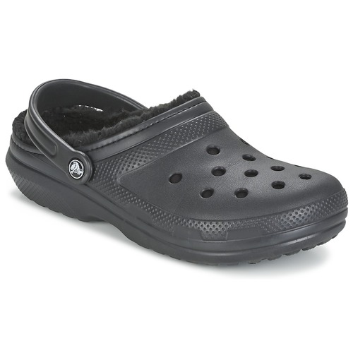 Schuhe Pantoletten / Clogs Crocs CLASSIC LINED CLOG Schwarz