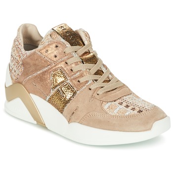 Schuhe Damen Sneaker High Serafini CHICAGO Beige / Gold