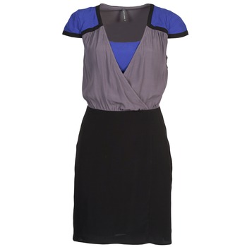 Kleidung Damen Kurze Kleider Naf Naf LYFAN Schwarz / Grau / Blau