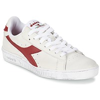 Schuhe Damen Sneaker Low Diadora GAME L LOW WAXED Weiss / Rot