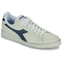 Schuhe Sneaker Low Diadora GAME L LOW WAXED Weiss / Blau