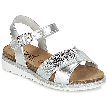 Schuhe Mädchen Sandalen / Sandaletten Citrouille et Compagnie GAUFRETTE Silbern