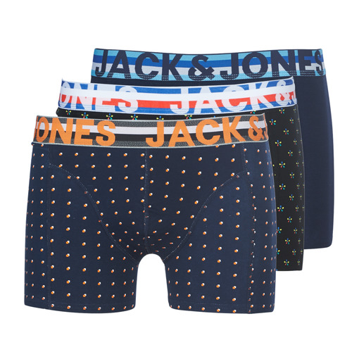 Undertøj Herre Trunks Jack & Jones JACHENRIK X 3 Marineblå / Sort