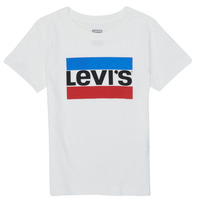 textil Børn T-shirts m. korte ærmer Levi's SPORTSWEAR LOGO TEE Hvid