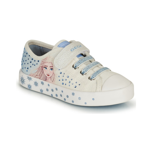 Sko Pige Lave sneakers Geox JR CIAK GIRL Hvid / Blå