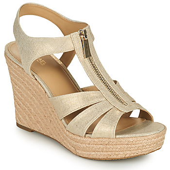 Sko Dame Sandaler MICHAEL Michael Kors BERKLEY WEDGE Guld