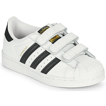 Sko Børn Lave sneakers adidas Originals SUPERSTAR CF C Hvid / Sort