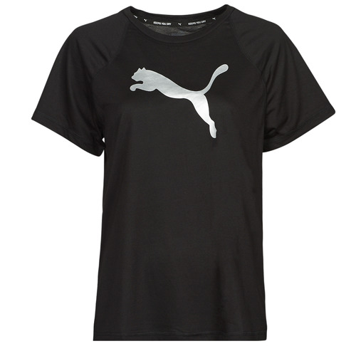 textil Dame T-shirts m. korte ærmer Puma EVOSTRIPE TEE Sort