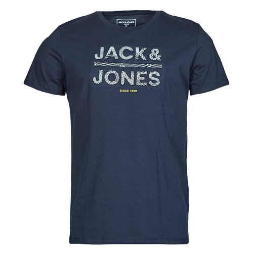 textil Herre T-shirts m. korte ærmer Jack & Jones JCOGALA Marineblå