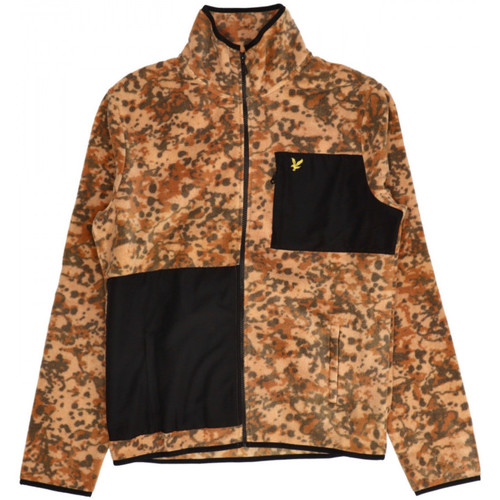 textil Herre Jakker / Blazere Lyle And Scott Earth print fleece Brun