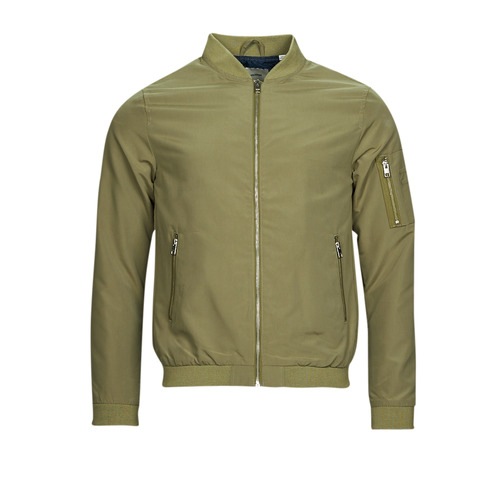 textil Herre Jakker Jack & Jones JJERUSH BOMBER Kaki