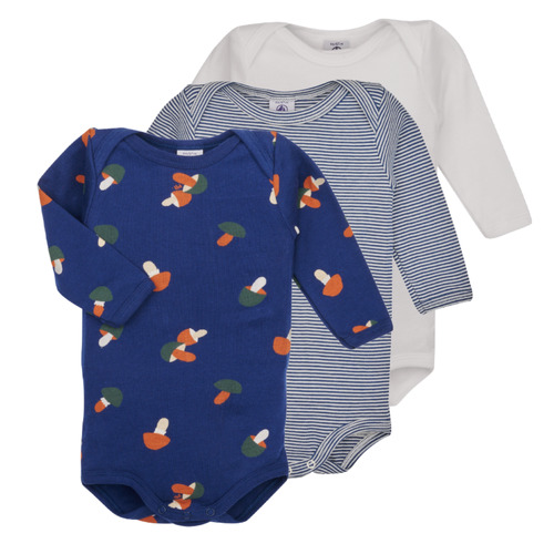 textil Dreng Pyjamas / Natskjorte Petit Bateau LOT 3 BODY Flerfarvet