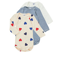 textil Børn Pyjamas / Natskjorte Petit Bateau LOT 3 BODY Flerfarvet