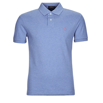 textil Herre Polo-t-shirts m. korte ærmer Polo Ralph Lauren POLO AJUSTE SLIM FIT EN COTON BASIC MESH Blå