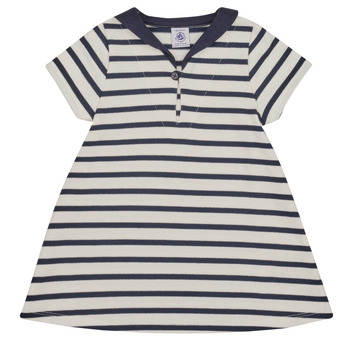 textil Pige Sæt Petit Bateau FEPIA Hvid / Marineblå