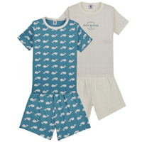 textil Børn Pyjamas / Natskjorte Petit Bateau A07HK00 X2 Flerfarvet