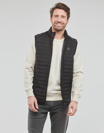 textil Herre Dynejakker Jack & Jones JJEMULTI BODYWARMER COLLAR Sort