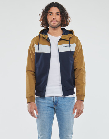 textil Herre Jakker Jack & Jones JJERUSH HOOD BOMBER Flerfarvet