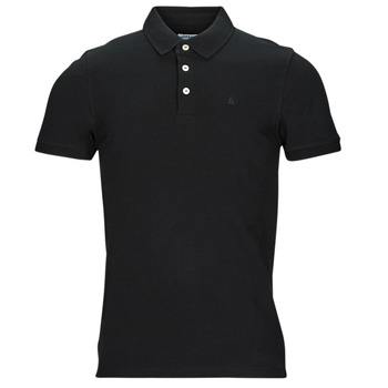 textil Herre Polo-t-shirts m. korte ærmer Jack & Jones JJEPAULOS POLO SS Sort