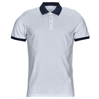 textil Herre Polo-t-shirts m. korte ærmer Jack & Jones JJNEW TERAKOTA POLO SS Hvid