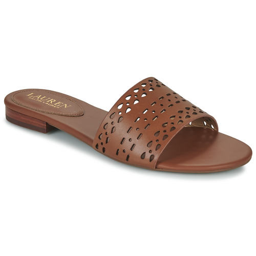 Sko Dame Tøfler Lauren Ralph Lauren ANDEE-SANDALS-FLAT SANDAL Cognac