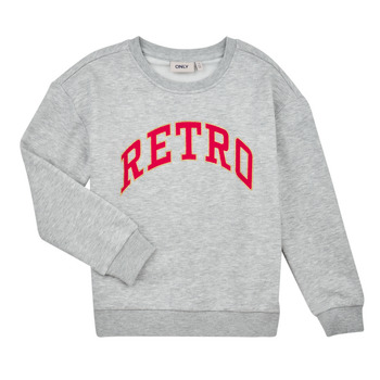 textil Pige Sweatshirts Only KOGANNI L/S O-NECK CS SWT Grå