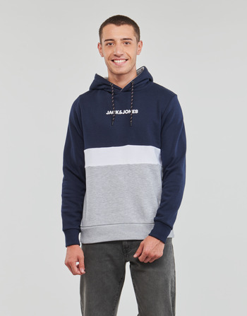 textil Herre Sweatshirts Jack & Jones JJEREID BLOCKING SWEAT HOOD Flerfarvet