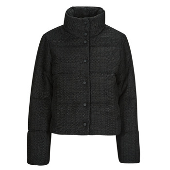 textil Dame Dynejakker Only ONLWIKI BOUCLE MIX PUFFER JACKET OTW Sort