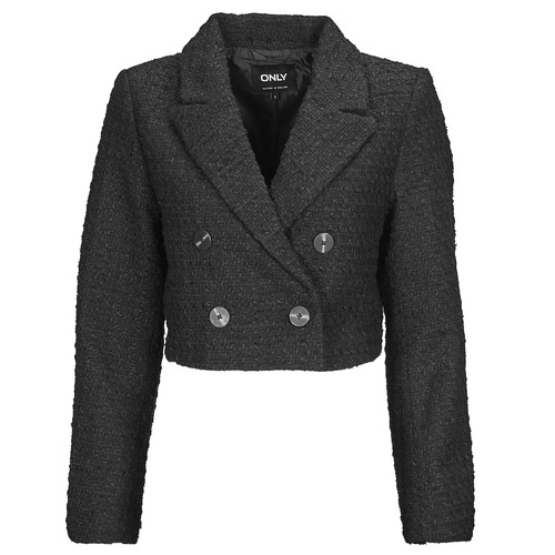 textil Dame Jakker / Blazere Only ONLNEWKENNEDY BOUCLE BLAZER OTW Sort