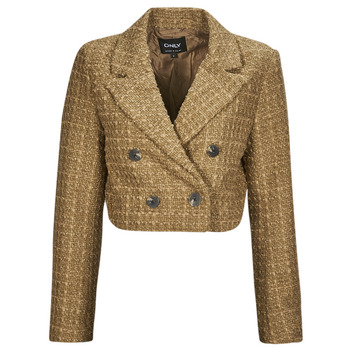 textil Dame Jakker / Blazere Only ONLNEWKENNEDY BOUCLE BLAZER OTW Brun