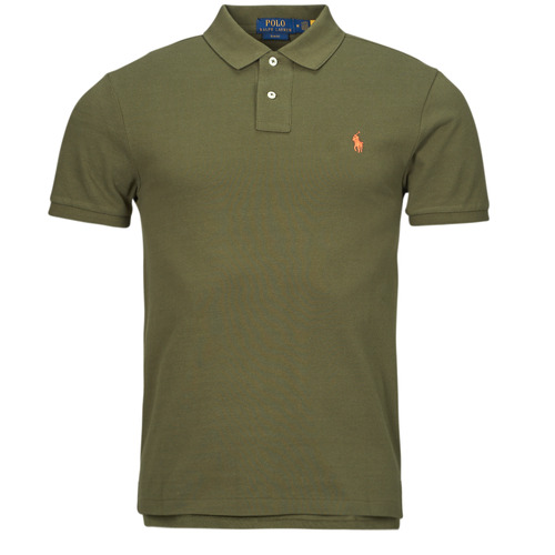 textil Herre Polo-t-shirts m. korte ærmer Polo Ralph Lauren POLO AJUSTE SLIM FIT EN COTON BASIC MESH Grøn