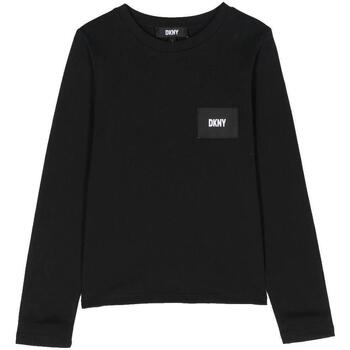 textil Pige T-shirts m. korte ærmer Dkny  Sort