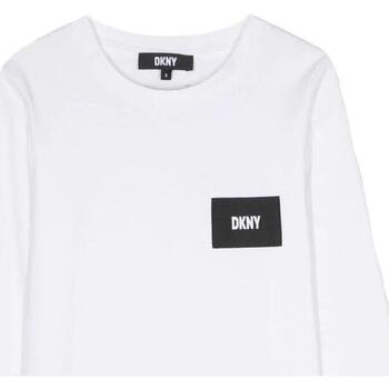 textil Pige T-shirts m. korte ærmer Dkny  Hvid