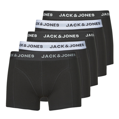 Undertøj Herre Trunks Jack & Jones JACSOLID TRUNKS 5 PACK OP Sort