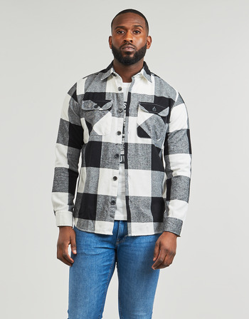 textil Herre Skjorter m. lange ærmer Jack & Jones JJEDARREN BUFFALO OVERSHIRT LS Hvid