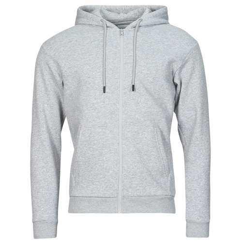 textil Herre Sweatshirts Jack & Jones JJEBRADLEY SWEAT ZIP HOOD Grå