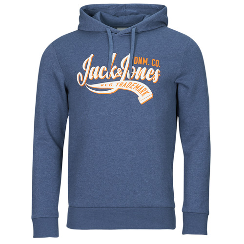 textil Herre Sweatshirts Jack & Jones JJELOGO SWEAT HOOD 2 COL 23/24 Marineblå